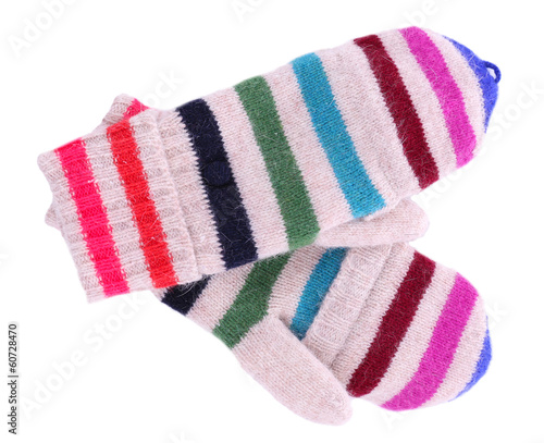 Konstfotografi Female mittens isolated on white