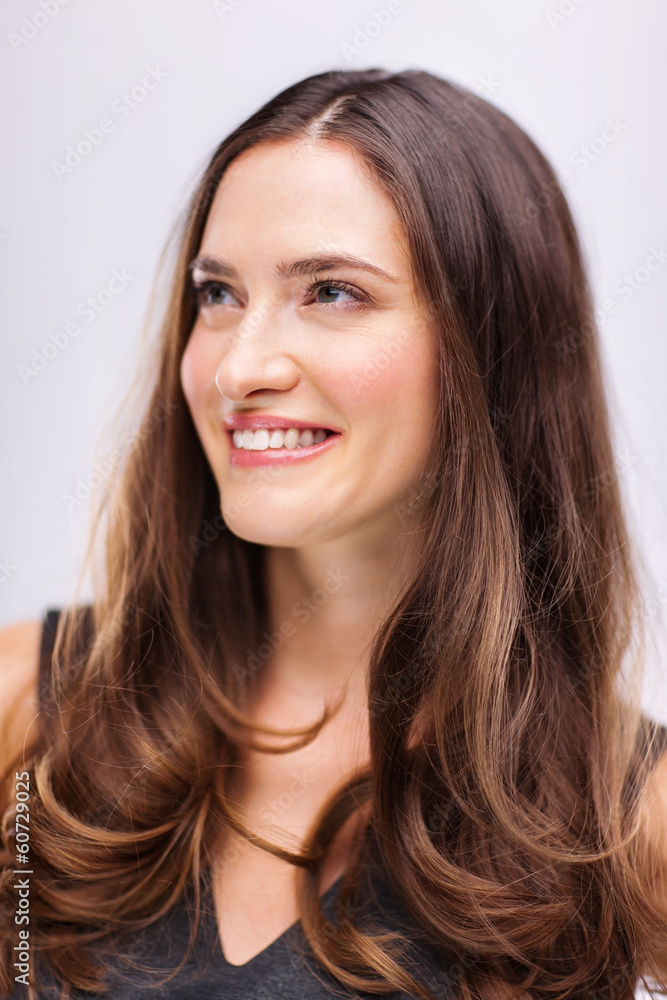Beautiful young woman studio portrait Beautiful young woman studio portrait