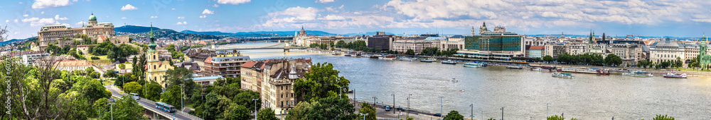 Budapest Royal Palace morning view.