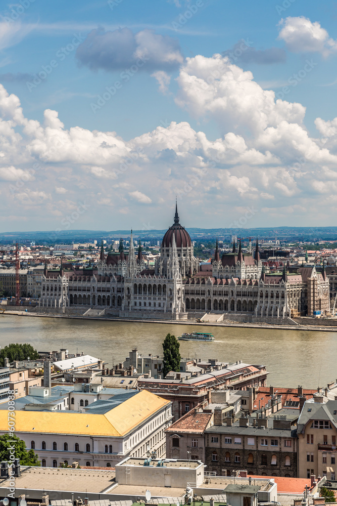 The building of the Parliament in Budapest, Hungary