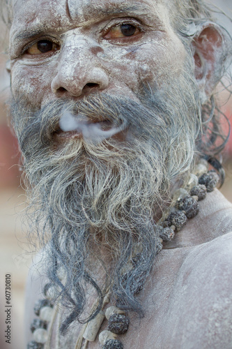 Sadhu man, Varanasi photo