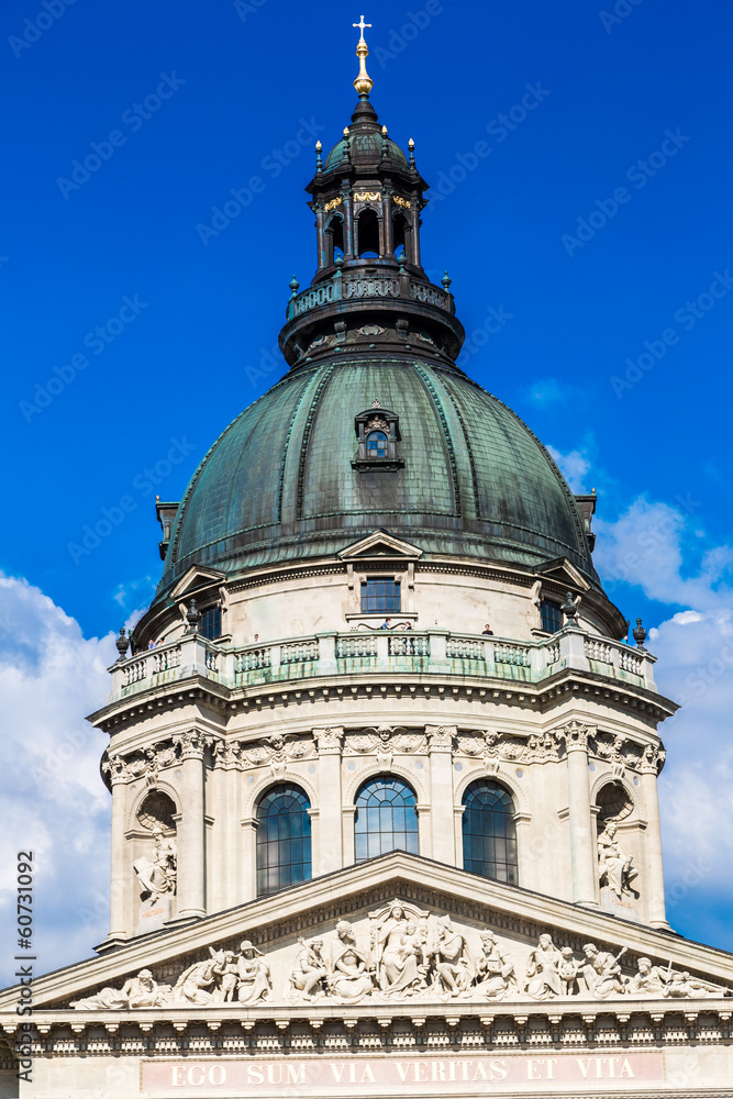 St. Stephen's Basilica, the largest church in Budapest, Hungary