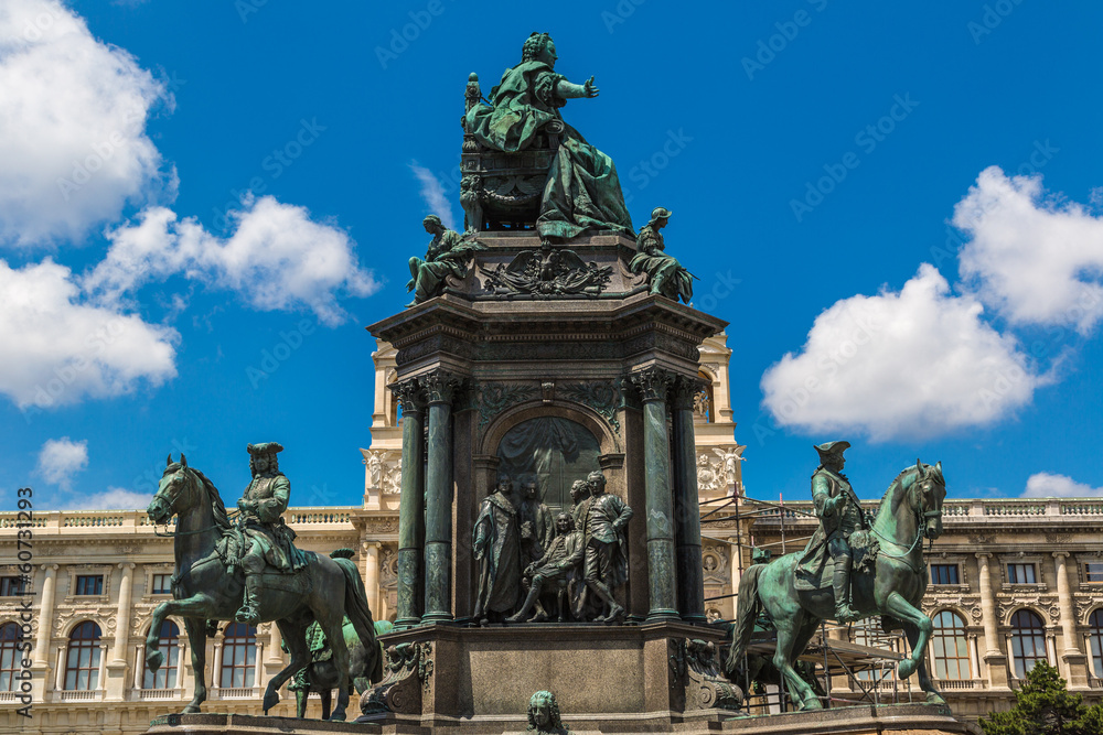 Monument of the famous monarch Maria Theresia of Habsburg(Vienna