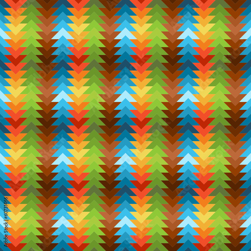 Seamless rainbow traingular pattern photo