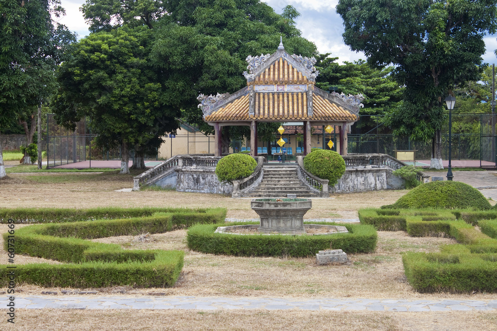 Complex of a Citadel in Hue, Vietnam. 