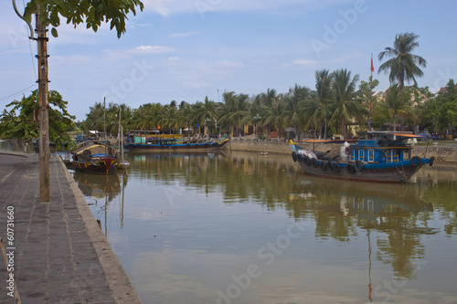 Fototapeta Naklejka Na Ścianę i Meble -  Boats in Hoi An, Vietnam