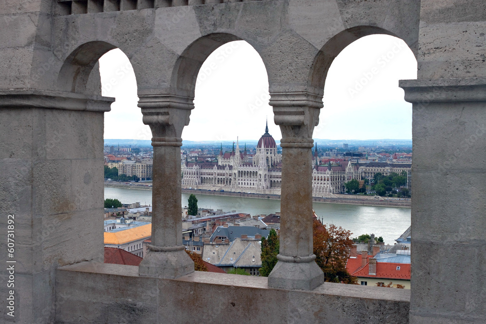 View of Budapest from the castle.