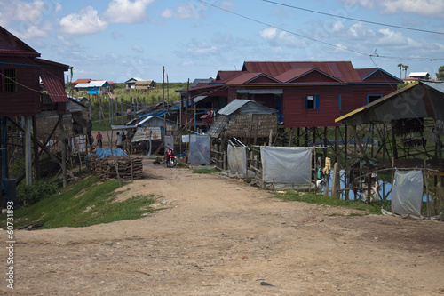 Poor houses in Siem Reap, Cambodia