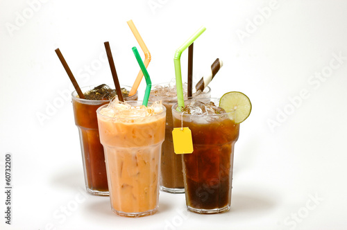 various types of iced tea