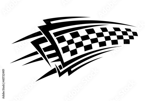 Tribal racing tattoo