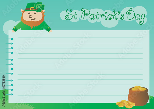 Vector background for St. Patrick's Day