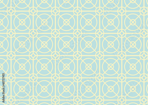 Circle and Square Pattern on Pastel Color