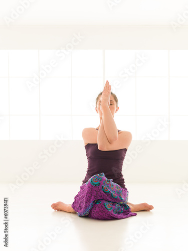 difficult yoga pose photo