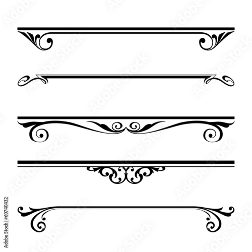 decorative elements, border and page rules