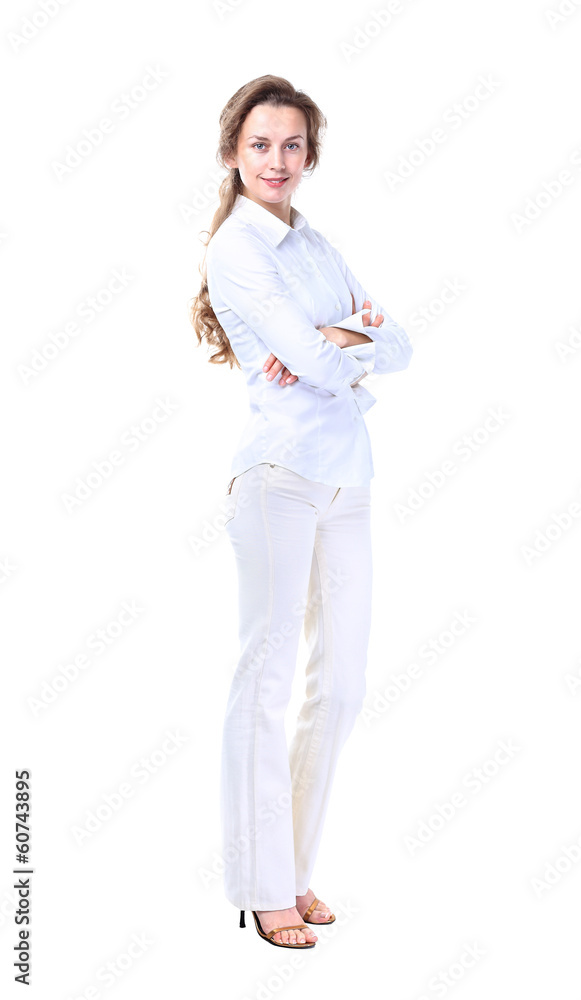 Successful business woman with arms crossed Successful business woman with arms crossed