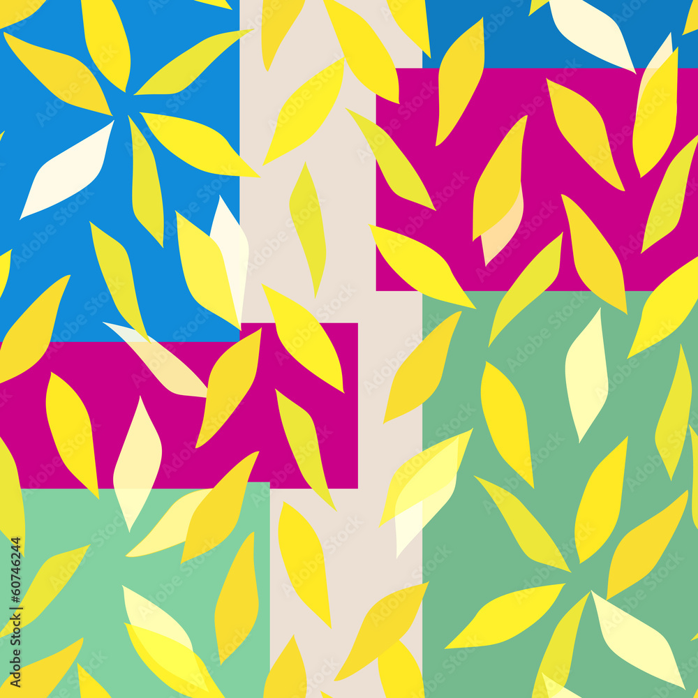 abstract background pattern with yellow leaves abstract background pattern with yellow leaves