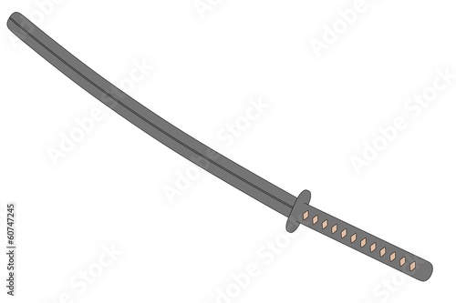 cartoon image of katana weapon