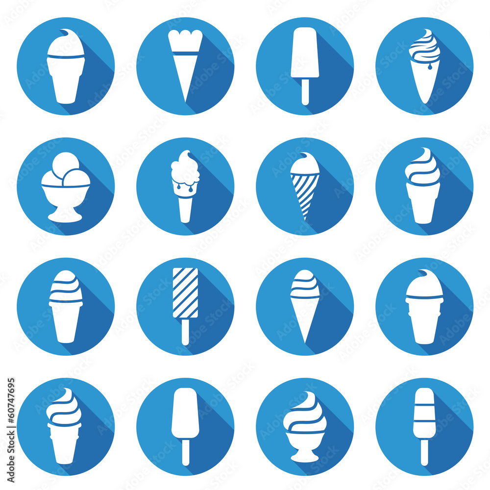 vector collection of ice cream icons vector collection of ice cream icons