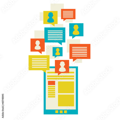 Social icon group element background