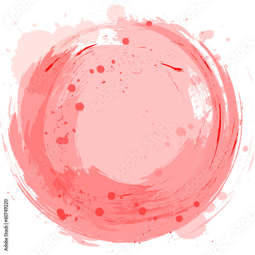 Vector red background. Abstract design element. Splashes of pain
