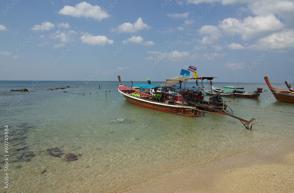 Traditional Thai boat on Ko Lanta, Thailand