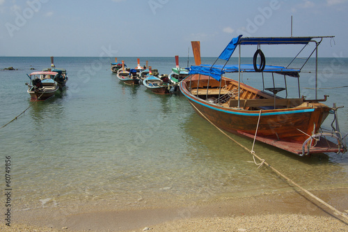 Traditional Thai boat in Ko Lanta  Thailand