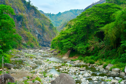 Cordillera mountains river