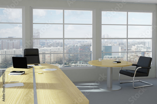 Modern urban office room