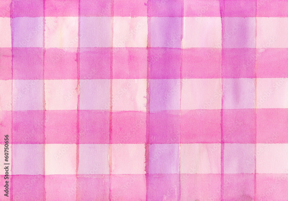 Obraz premium Magenta watercolor squares