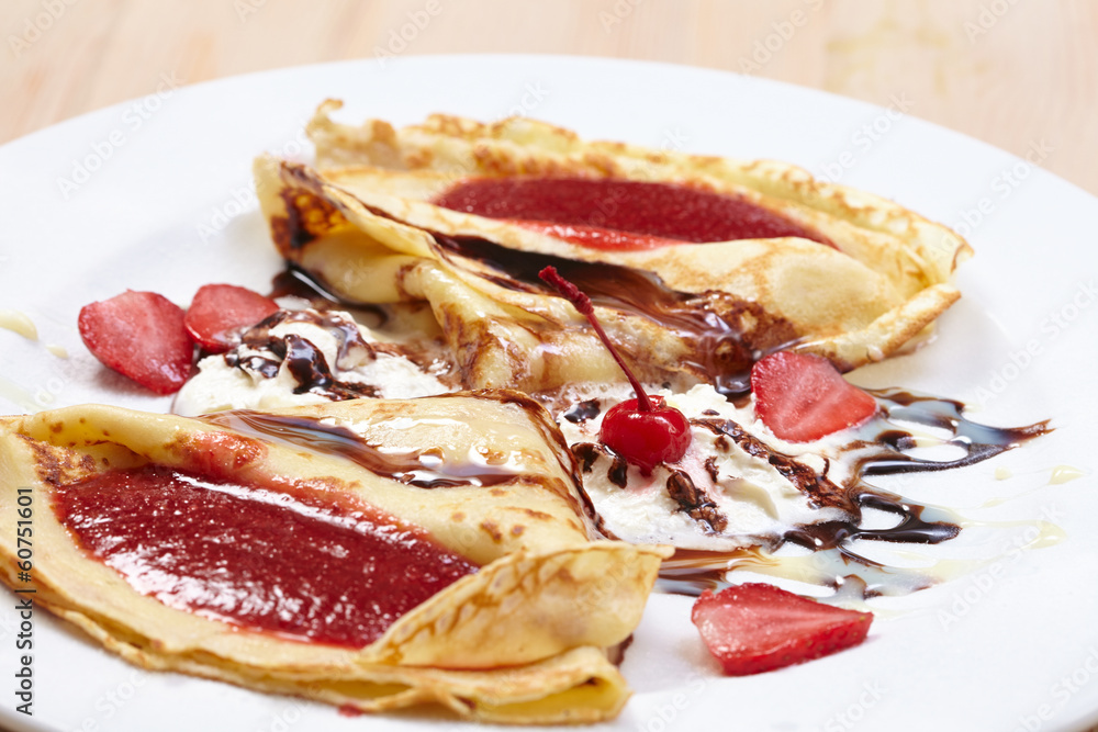pancakes with jam pancakes with jam