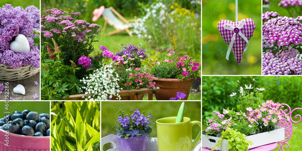 Obraz premium Sommergarten Collage