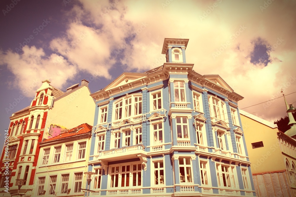 Bergen, Norway - cross processing retro color tone