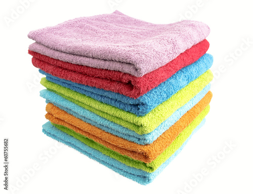 A stack of folded towels