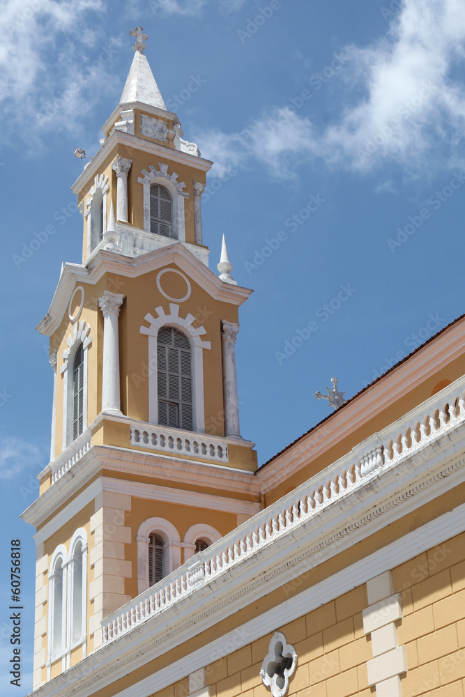 Church tower in Joao Pessoa Brasil
