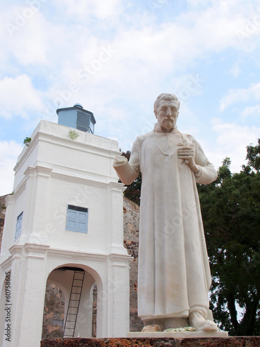 Statue of Francis Xavier in Malacca, Malaysia