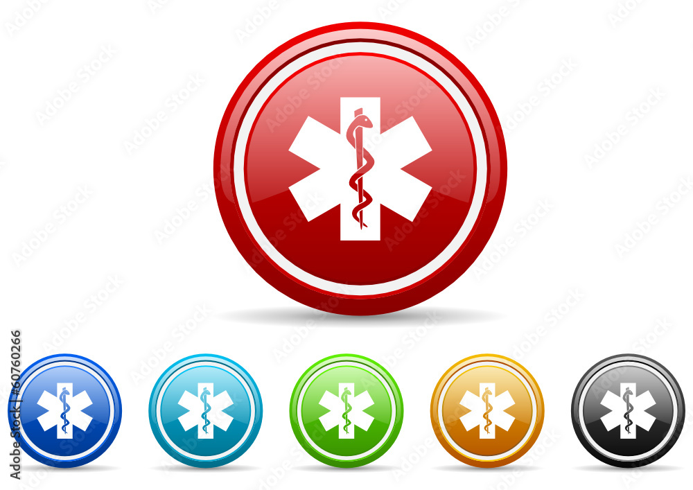 hospital icon vector set