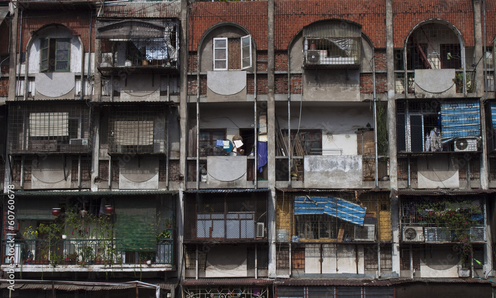 Block of flats in Hanoi, Vietnam Block of flats in Hanoi, Vietnam
