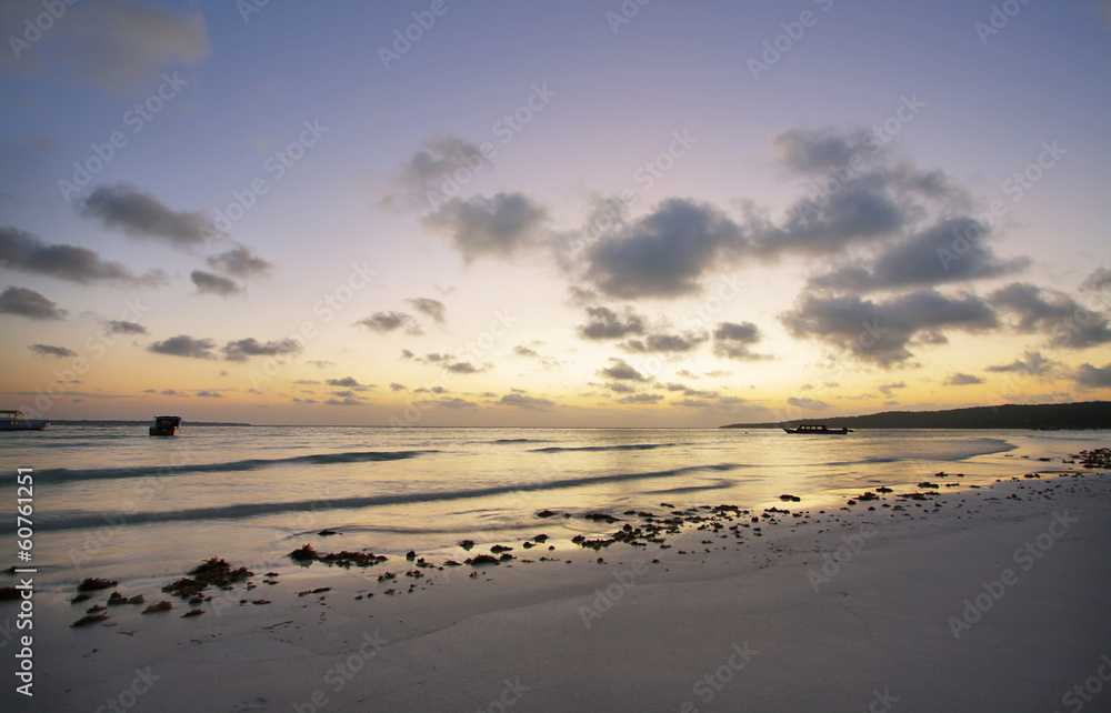 Sunset in Bira beach