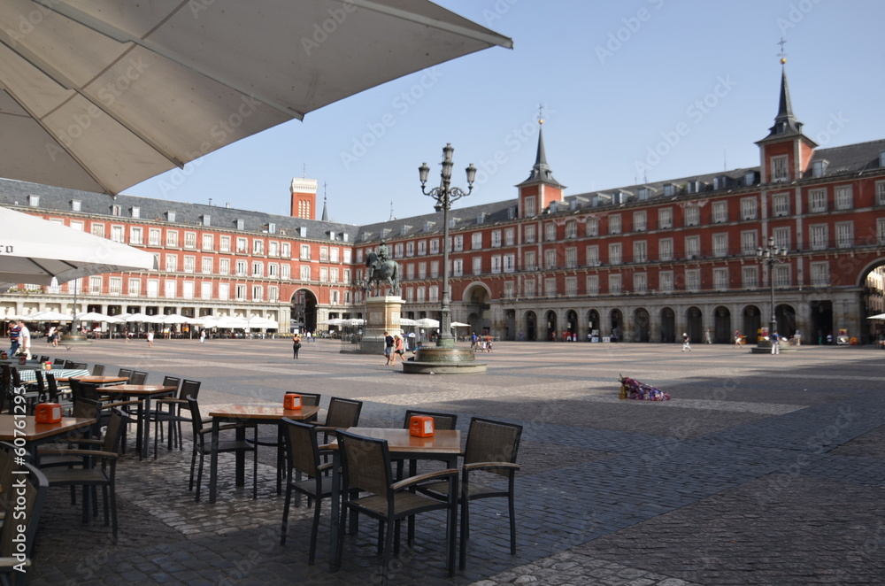 Naklejka premium Plaza Mayor de Madrid, Espagne
