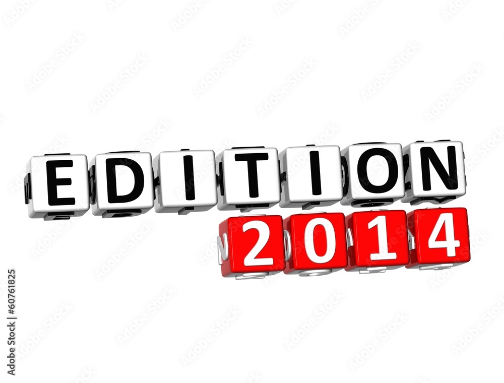 3D Edition 2014 Button Click Here Block Text