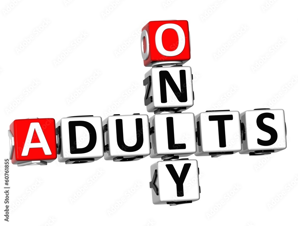 3D Only Adults Crossword