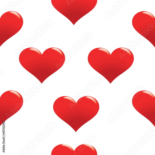 Red heart seamless pattern