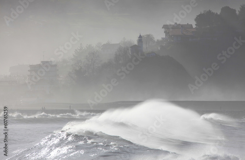 olas temporal zumaia país vasco 6968-f14 photo