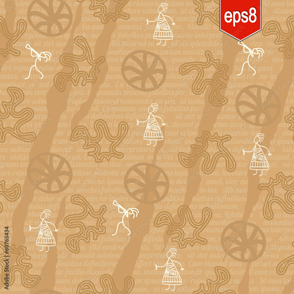 Seamless pattern in ethnic style Seamless pattern in ethnic style