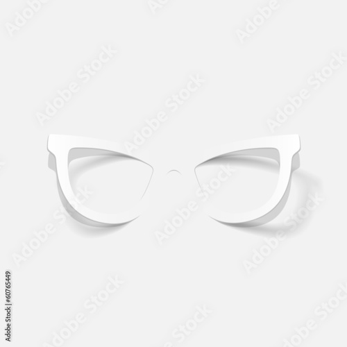 realistic design element: glasses