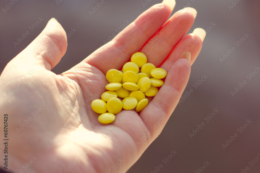 hand full of pills hand full of pills