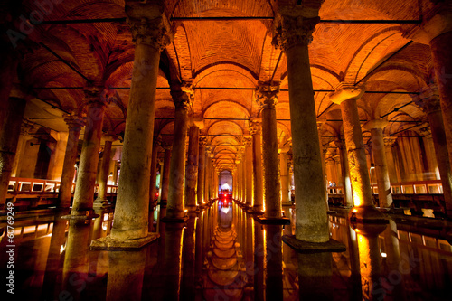Basilica cistern in Istanbu photo