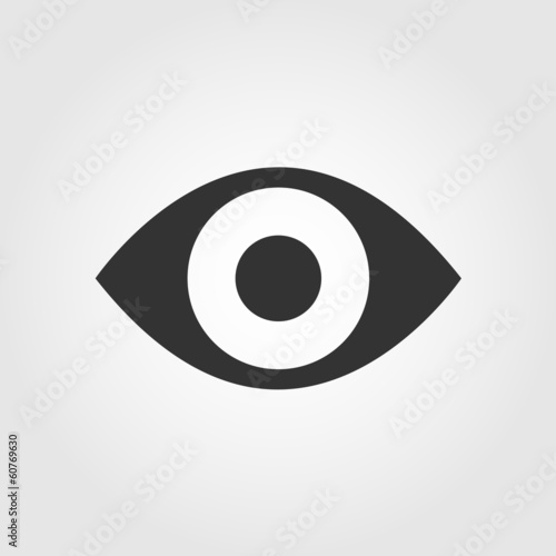 Eye icon, flat design