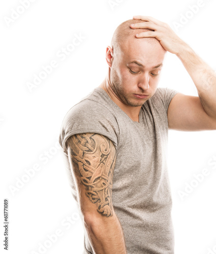 Man with tattoo