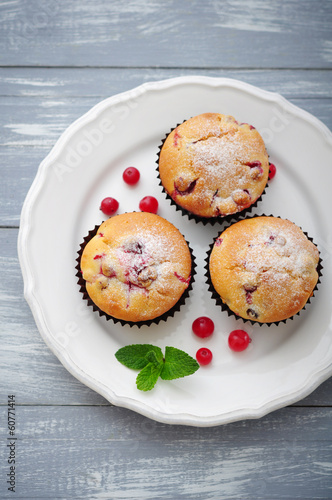 Muffins with cranberry